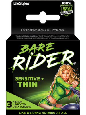 bare rider sensitive thin 3 pack