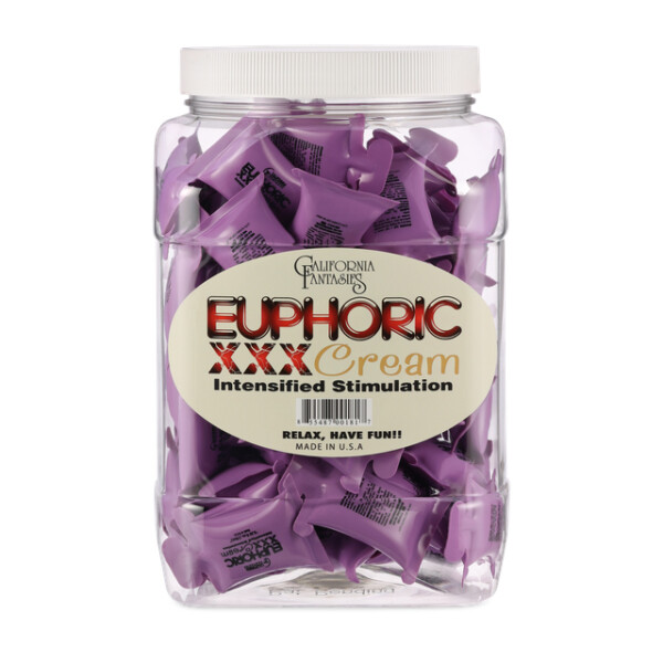 euphoric xxx cream 72 piece fishbowl 10 ml pillows