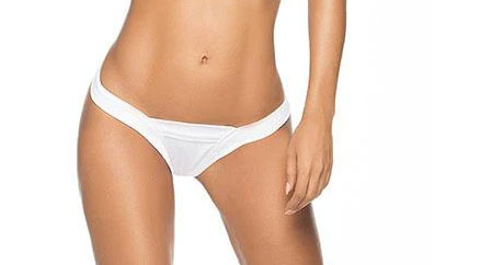 low back v strap shiny thong medium/large white low back v strap shiny thong medium/large white