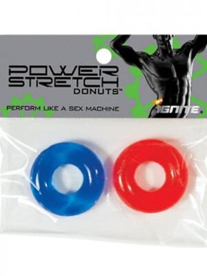 power stretch donuts 2 pack red and blue