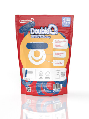 screaming o 4b double o super powered vibrating double ring blueberry