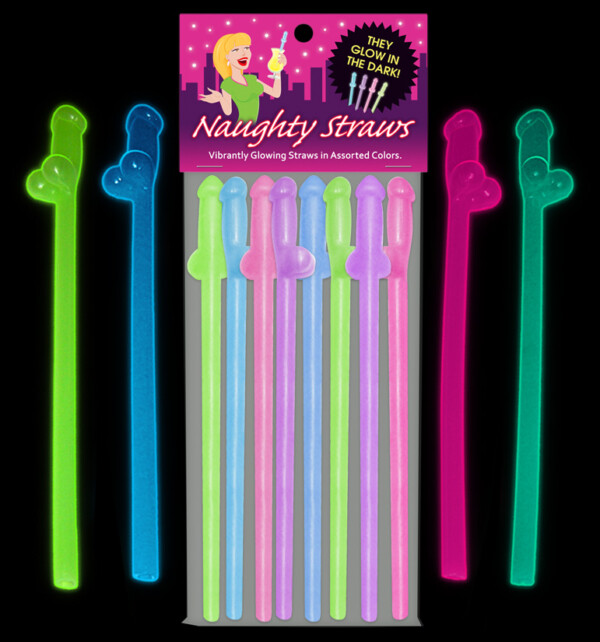 glow in the dark naughty straws glow in the dark naughty straws