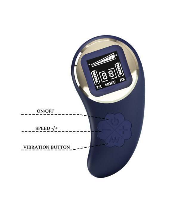 mina vibrating remote control egg blue