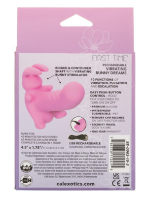 first time rechargeable vibrating bunny dreams