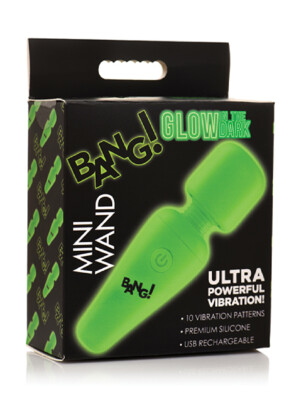 glow in the dark mini wand green