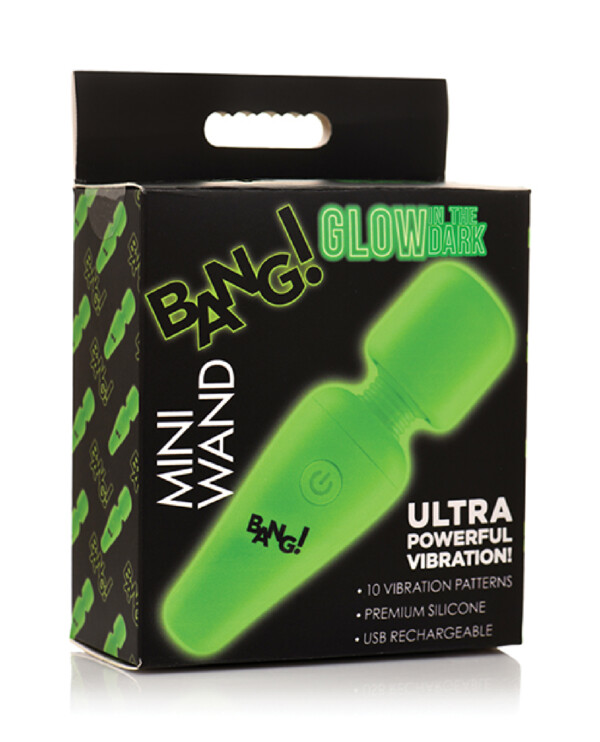 glow in the dark mini wand green