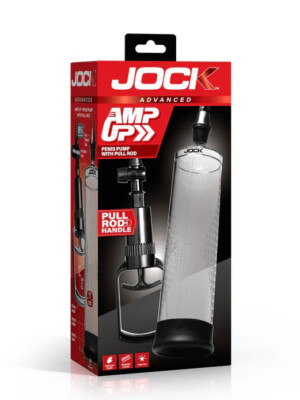 amp up penis pump with pull rod clear