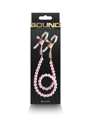 bound nipple clamps dc1 pink