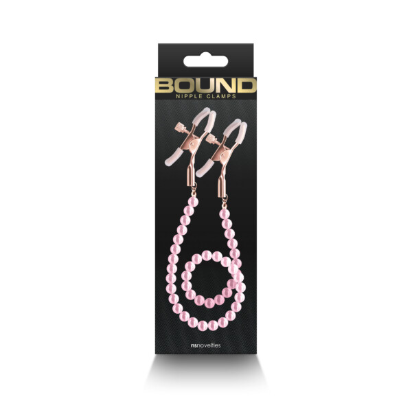 bound nipple clamps dc1 pink