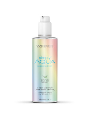 simply aqua water based lubricant 4 fl. oz. special edition
