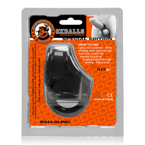 oxballs ballsling cocksling w / splittler black
