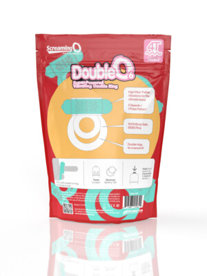 screaming o 4t double o 6 super powered vibrating double ring kiwi
