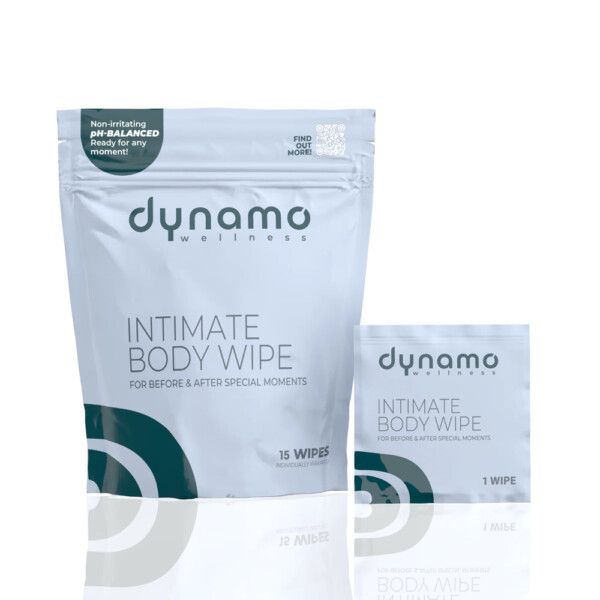 dynamo wellness intimate body wipe 15 pack