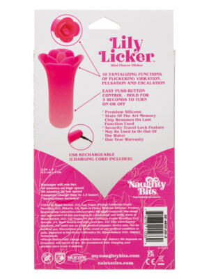 naughty bits lily licker mini flower flicker pink