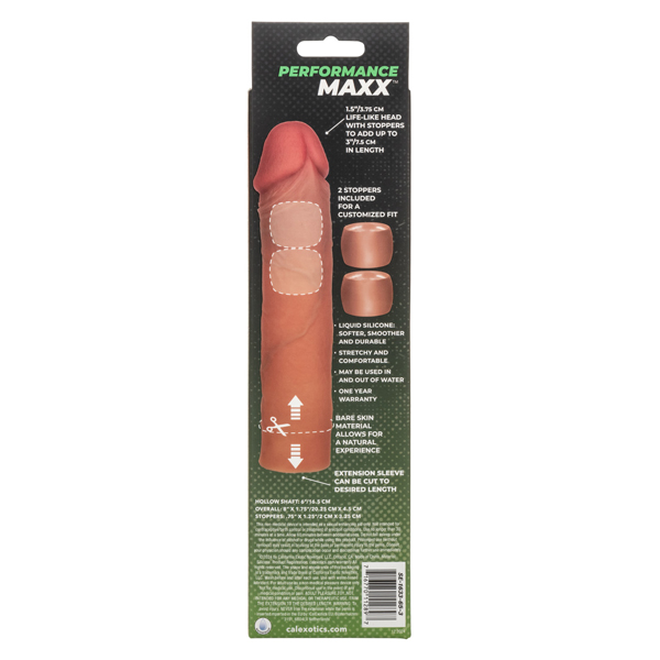 performance maxx liquid silicone extension system brown