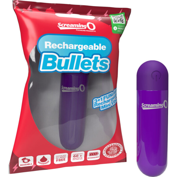 screaming o rechargeable bullets purple