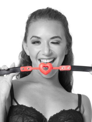 amor ball gag red