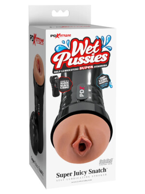 wet pussies super juicy snatch self lubricating stroker brown