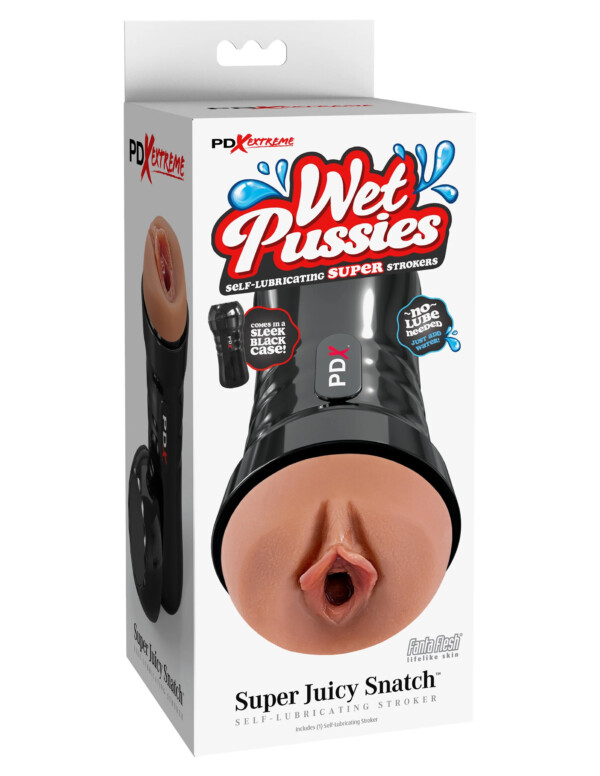 wet pussies super juicy snatch self lubricating stroker brown
