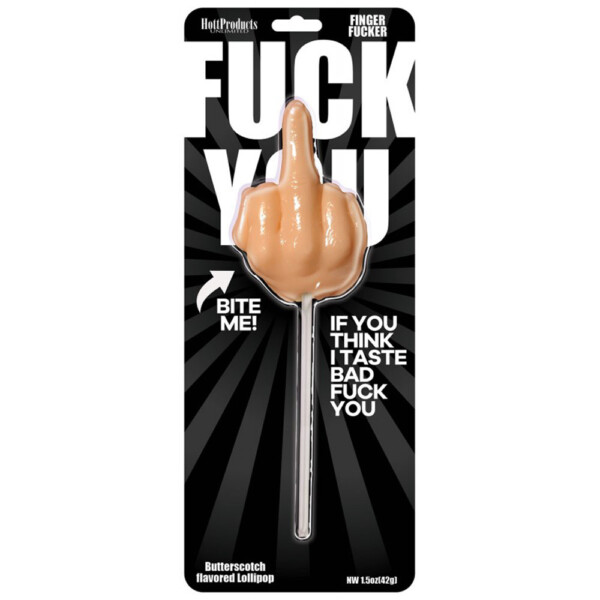 fuck you finger fucker lollipop