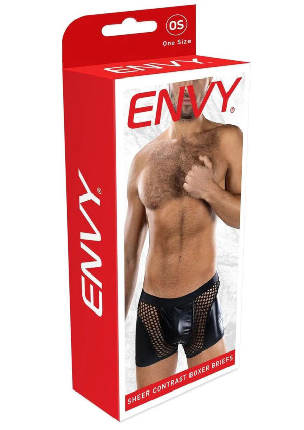 sheer contrast boxer briefs os black sheer contrast boxer briefs os black