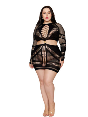 chemise dmnd queen size black