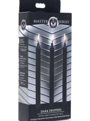 fetish drip candles 3pk black