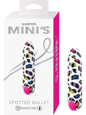 minis spotted bullet white