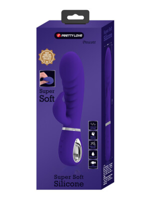 prescott super soft rabbit silicone vibrator purple prescott super soft rabbit silicone vibrator purple