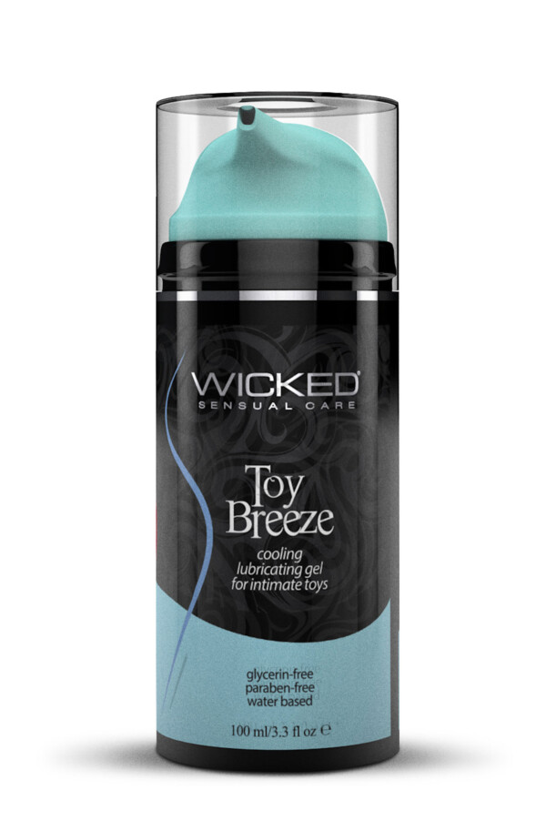 toy breeze cooling lubricating gel for intimate toys 3.3 fl. oz.