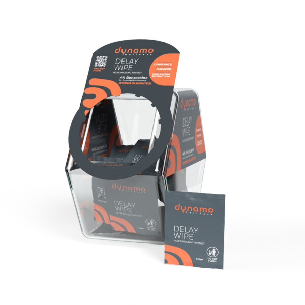 dynamo wellness delay wipe 4% bowl 144 pieces