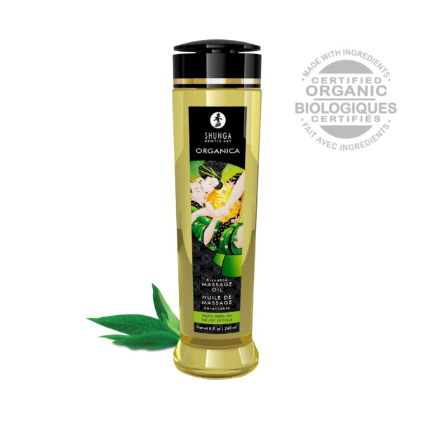 organica massage oils green tea 8 fl. oz.