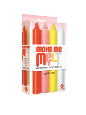 the 9's make me melt sensual warm drip candles 4 pack pastel the 9's make me melt sensual warm drip candles 4 pack pastel