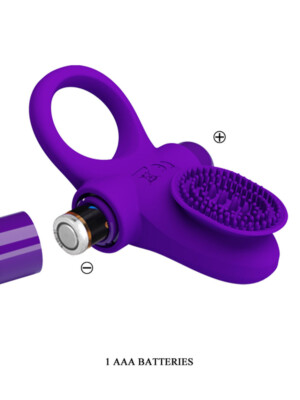 pretty love vibrating cock ring ii purple