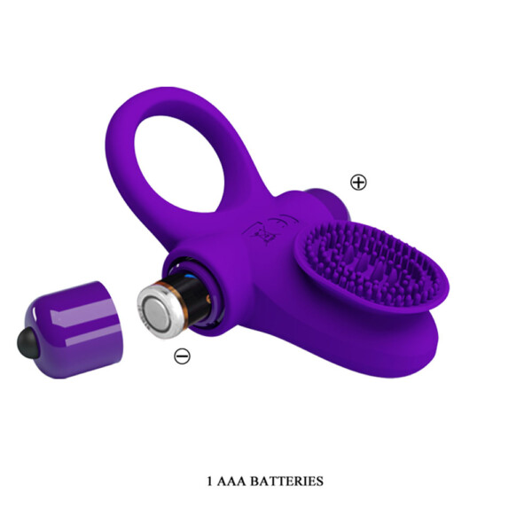 pretty love vibrating cock ring ii purple
