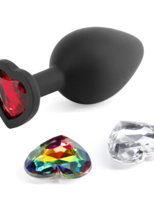 glams xchange heart medium black