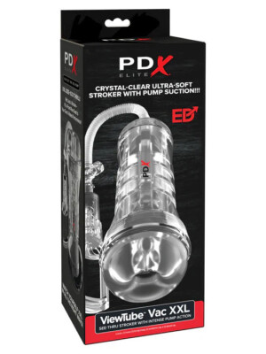 pdx elite viewtube vac xxl pump see thru ez grip pump stroker clear pdx elite viewtube vac xxl pump see thru ez grip pump stroker clear