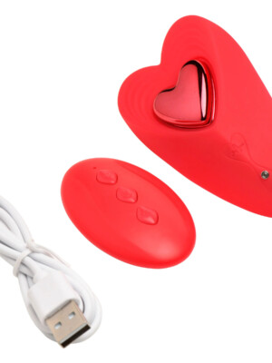 love connection silicone panty vibe with remote control red