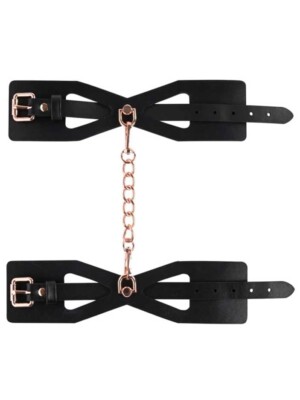 brat handcuffs black / rose gold