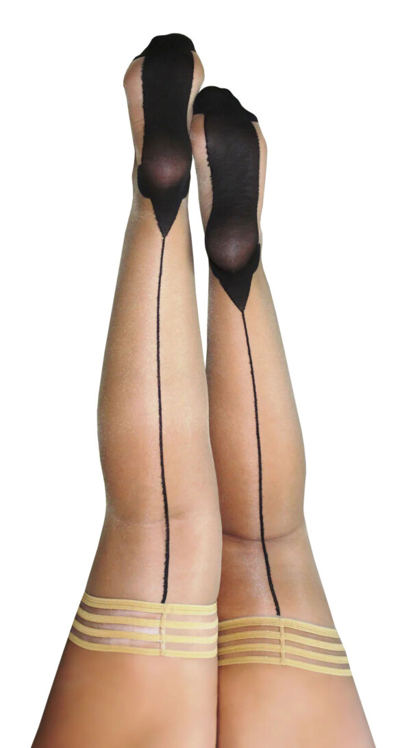 ruby cuban heel thigh high size d nude