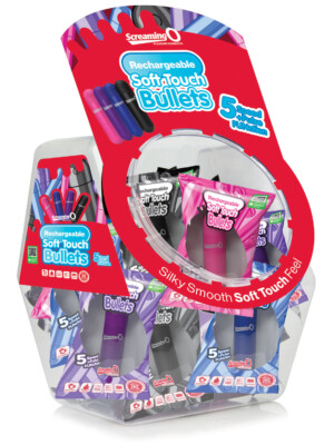 screaming o soft touch rechargeable bullets 24 count candy bowl display screaming o soft touch rechargeable bullets 24 count candy bowl display