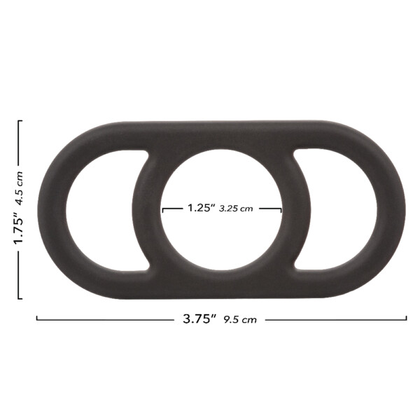 alpha liquid silicone commander ring black