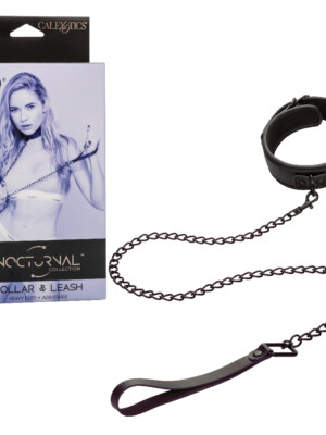 nocturnal collection collar and leash black nocturnal collection collar and leash black