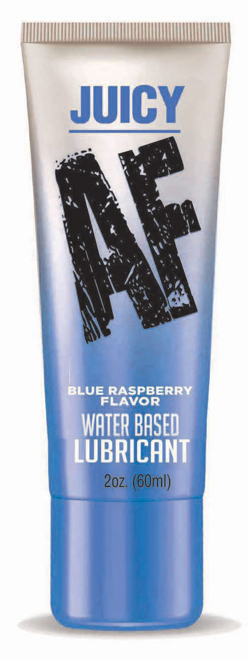 juicy af blueberry water based lubricant 2 oz