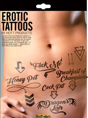erotic tattoo's assorted pack