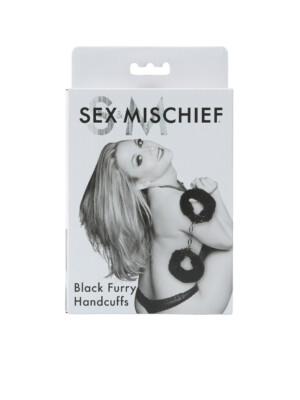 sex and mischief furry handcuffs black