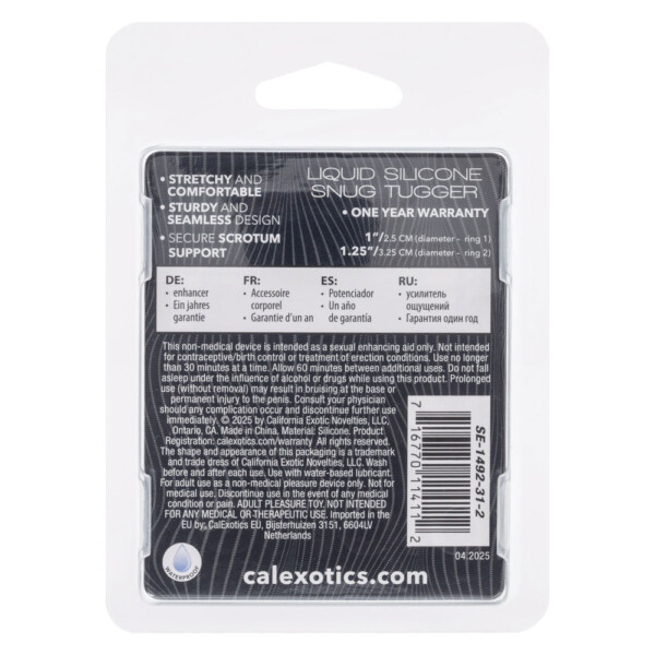 alpha liquid silicone snug tugger black