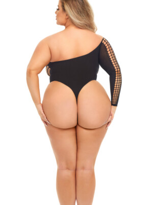 dollar sign bodysuit queen size black