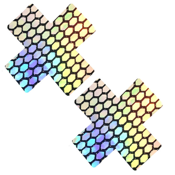 mirrored mayhem super holographic x factor nipztix pasties