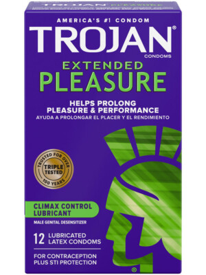 trojan pleasures extended pleasure 12 pack